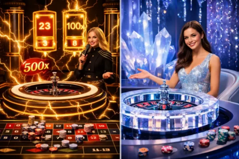 Lightning Roulette və Crystal Roulette fərqi